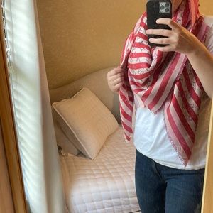 Louis Vuitton Monogram Shawl Red Stripes (Rayures Grenada)